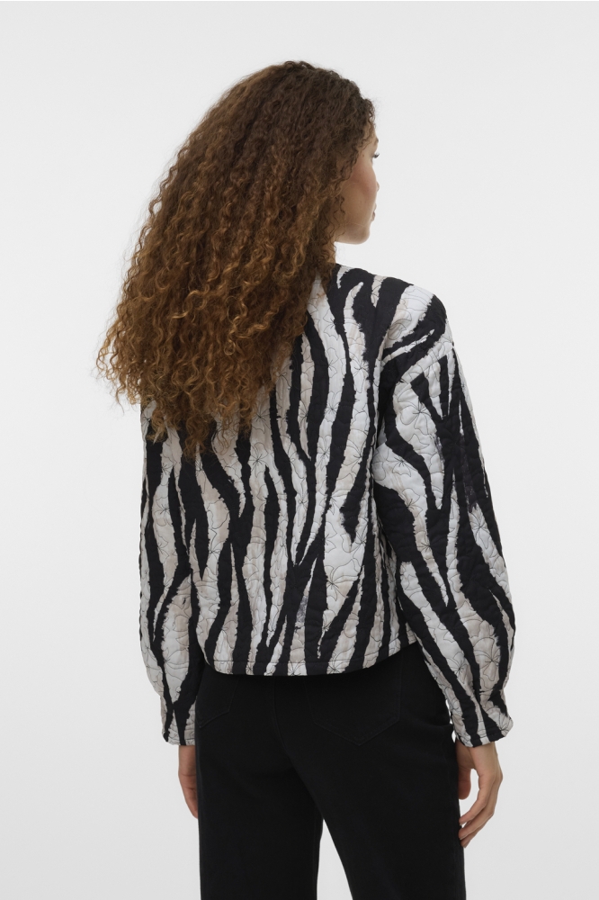 VMJANE LULU LS QUILTED JACKET WVN G 10321818 BLACK/LEA